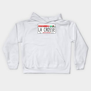 La Crosse Wisconsin License Plate Design Kids Hoodie